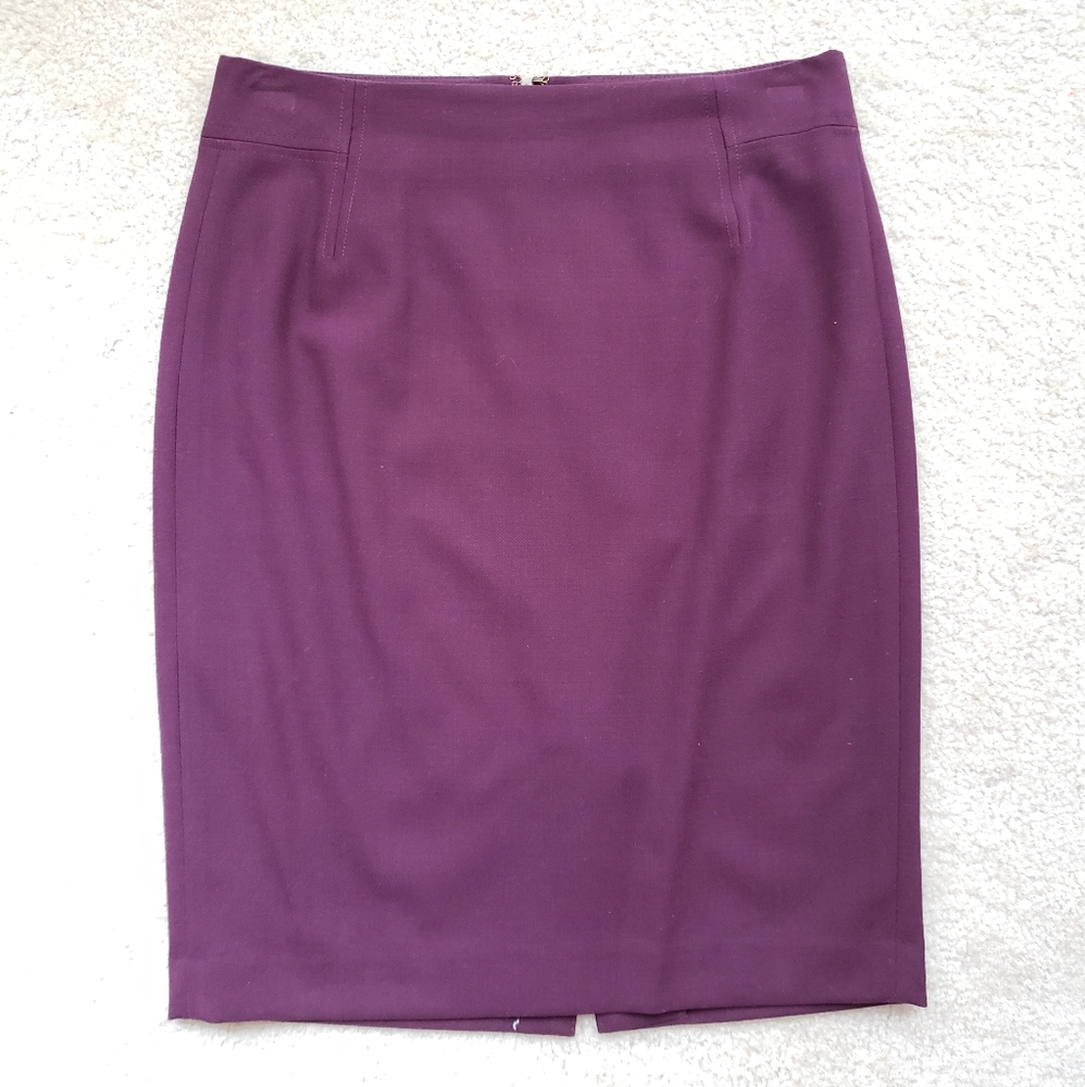 LOFT Plum Pencil Skirt